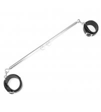 Expandable Spreader Bar Set 35" - 47" With Detachable Leatherette Cuffs