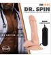 Dr. Skin - Dr. Spin - 6 Inch Gyrating Realistic Dildo - Vanilla