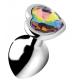 Rainbow Prism Heart Anal Plug - Medium