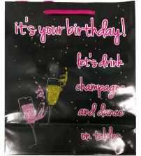 Its Your Birthday Glitter Embellished Gift Bag