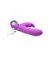 Power Bunnies Twirly Silicone Spinning Rabbit - Vibrator - Purple