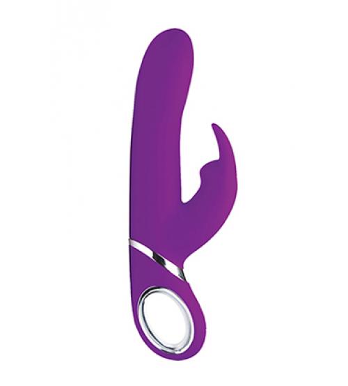 Power Bunnies Twirly Silicone Spinning Rabbit - Vibrator - Purple