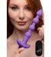 Bang - Vibrating Silicone Anal Beads and Remote Control - Purple