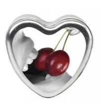Edible Heart Candle - Cherry - 4 Oz.