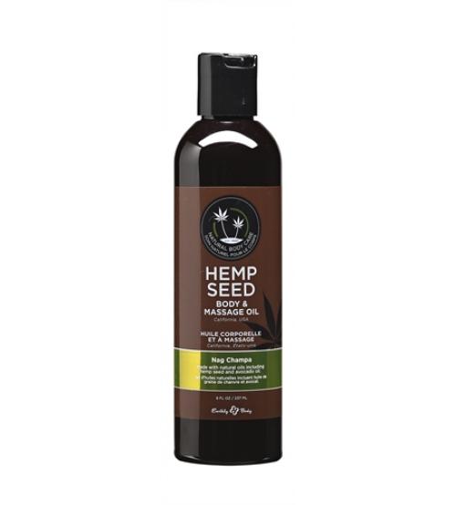 Hemp Seed Massage Oil - 8 Fl. Oz. - Nag Champa