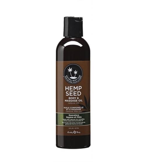 Hemp Seed Massage Oil - 8 Fl. Oz. - Guavalava