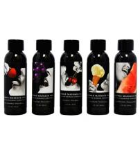 Edible Massage Oil - 25 Count Display - 2 Oz. Bottles - Assorted Flavors