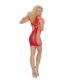 Opaque Mini Dress - One Size - Red