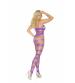 Strappy Body Stocking - Queen Size - Purple