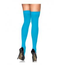 Sheer Thigh High - One Size - Turquoise