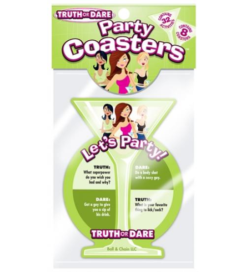 Truth or Dare Party Coasters - 8 Count