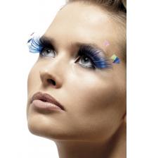 Feather Plume Eyelashes - Blue