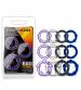 Stay Hard Beaded Cockrings - 3 Pack - Black