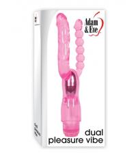 Adam and Eve Dual Pleasure Vibe - Pink