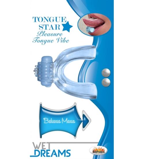 Tongue Star Tongue Vibe Blue With 10 ml Liqiour Lube