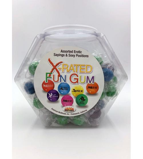 X-Rated Fun Gum - 90 Piece Bowl - Assorted