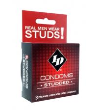 ID Studded Condoms - 3 Pack