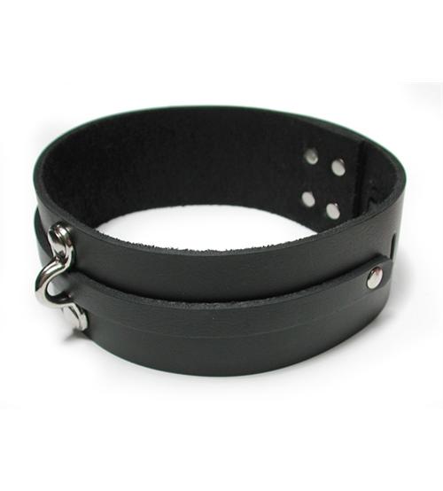 Bondage Basics Black Leather Collar