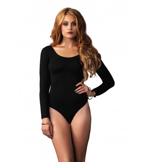 Opaque Bodysuit - One Size - Black