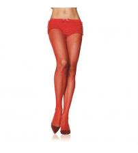 Fishnet Pantyhose - Queen Size - Red
