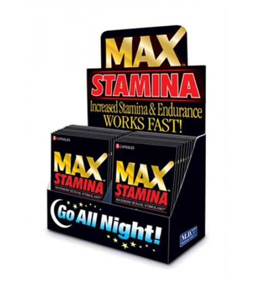 Max Stamina - 24 Count Display - 2 Count Packets