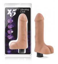X5 Plus 7" Vibrating Cock - Latin