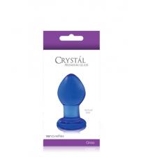 Crystal Premium Glass Plug - Small - Clear Blue