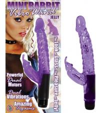 Mini Rabbit Vibro Wand Purple Jelly