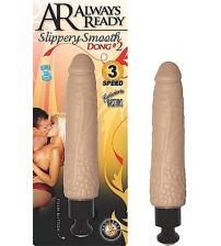 Always Ready Slippery Smooth Dong #2-Flesh