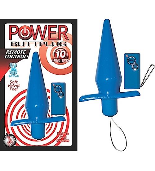 Power Buttplug Remote Control - Blue