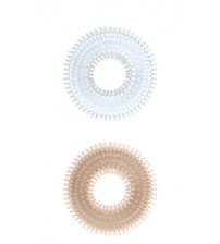Mack Tuff Ribbed Cock Rings-Clear and Smoke