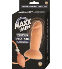 Maxx Men Inflatable Vibrating Pleaser Plug - Flesh
