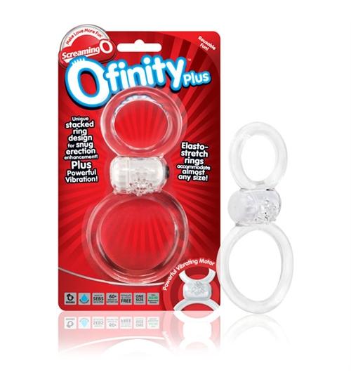 Ofinity Plus - Dual Vibrating Ring - Clear