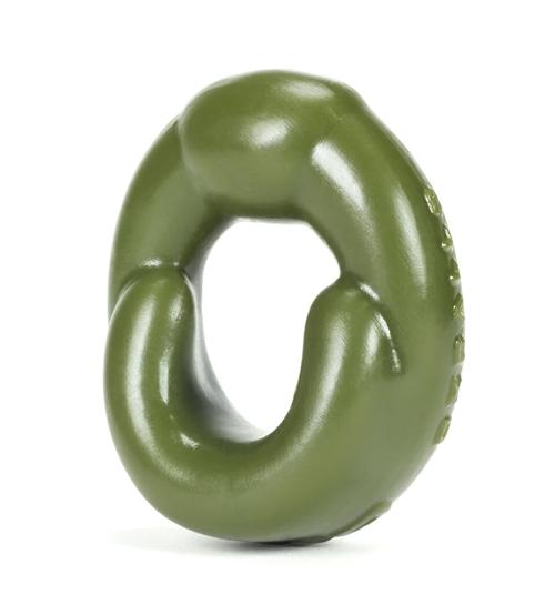 Grip Cockring Fat Padded U-Shaped Cockring - Army